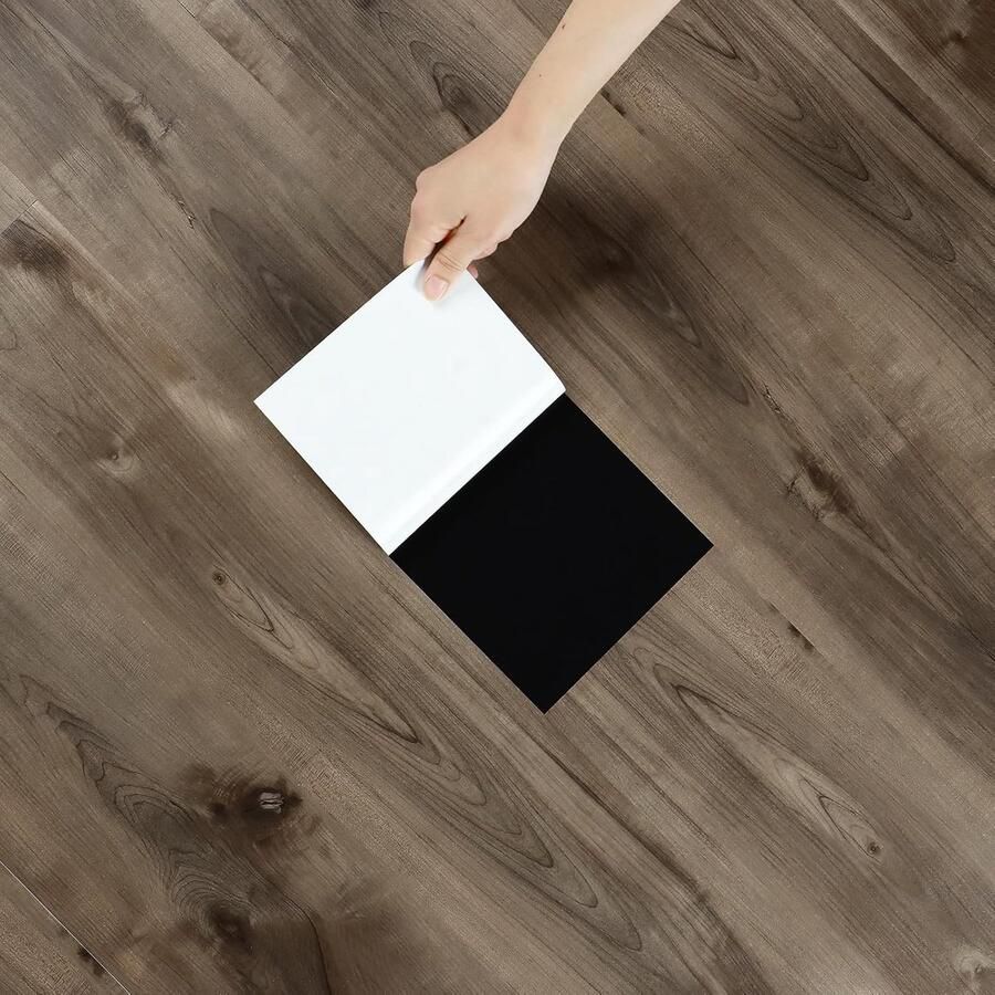 Realistische PVC-vloerbedekking Houtlook Set van 24 Waterdicht Slijtvast