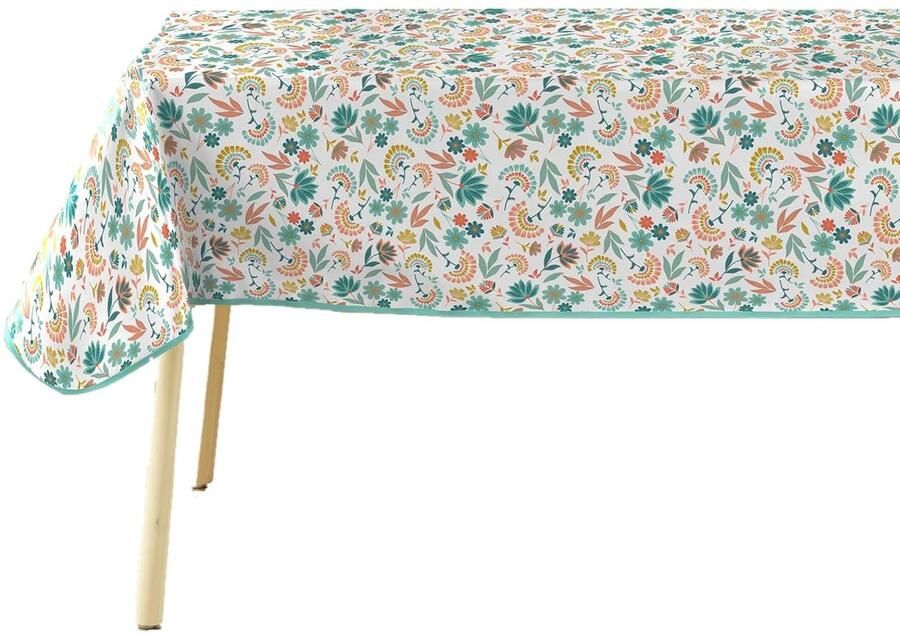 Rechthoekig tafelkleed duurzaam 1 stuk PVC 140 x 240 cm