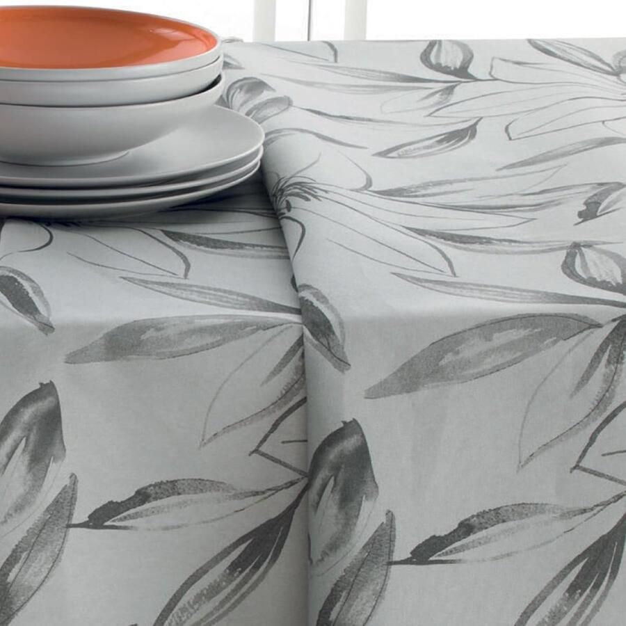 Rechthoekig tafelkleed katoen polyester voor binnen en buiten 1 stuk