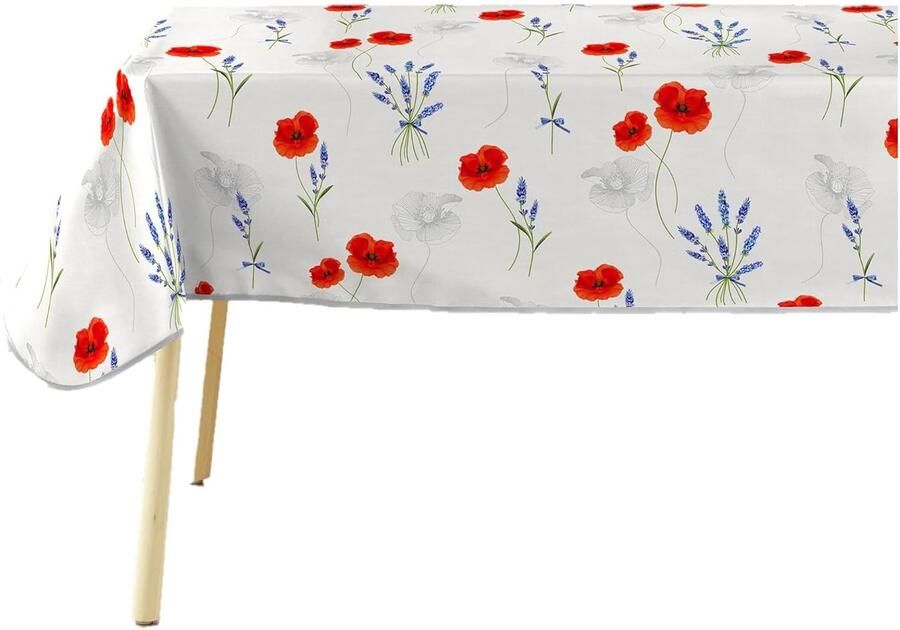 Rechthoekig tafelkleed PVC 1 stuk 140 x 240 cm