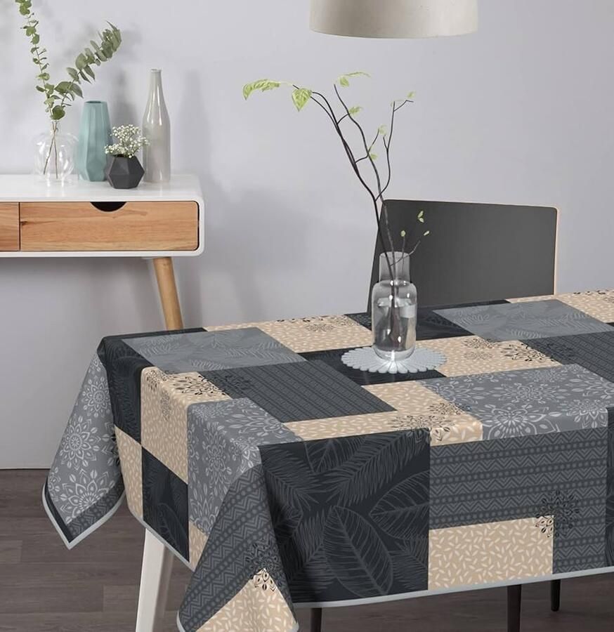 Rechthoekig tafelkleed Taenga strijkvrij 1 5 x 3 m polyester