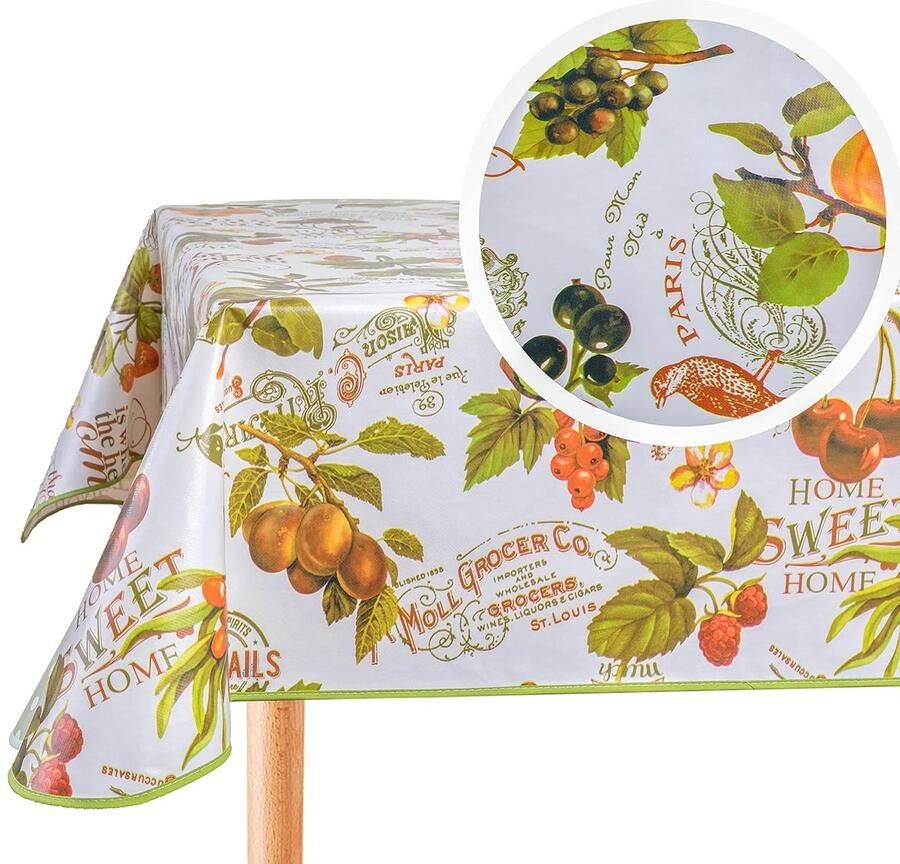 Rechthoekig tafelkleed veeg schoon 1 stuk 140x200cm