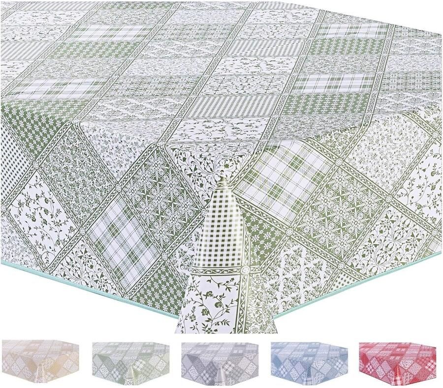 Rechthoekig tafelkleed veeg schoon 1 stuk 140x200cm