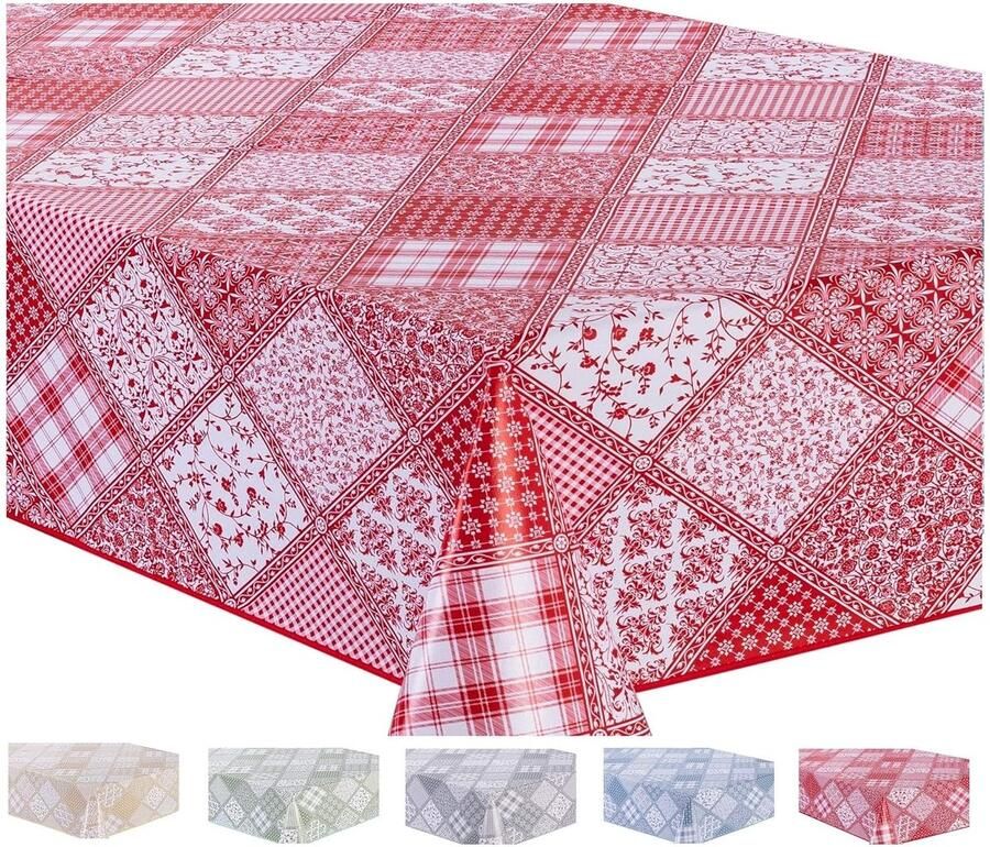 Rechthoekig tafelkleed veeg schoon 1 stuk 140x240cm