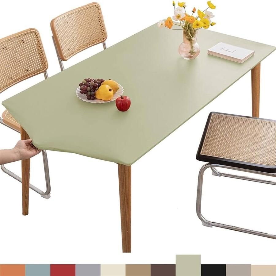 Rechthoekig tafelkleed waterdicht en krasbestendig 1 stuk vinyl