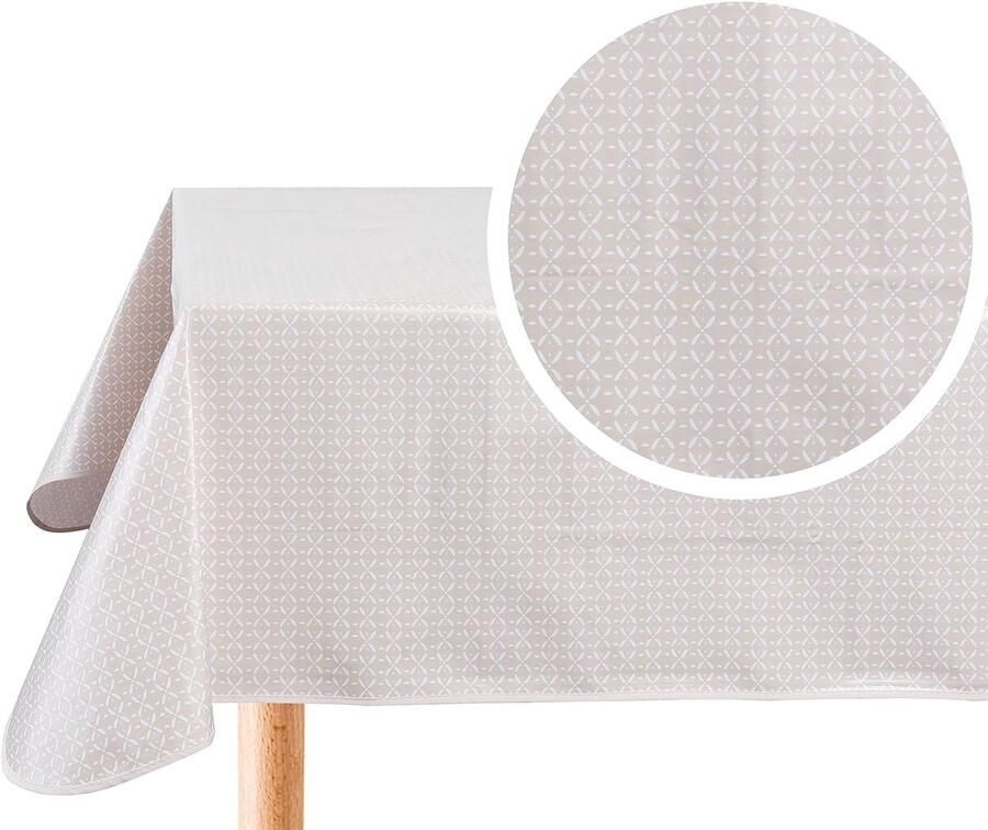 Rechthoekig tafelzeil onderhoudsvriendelijk 1 stuk 140 x 240 cm