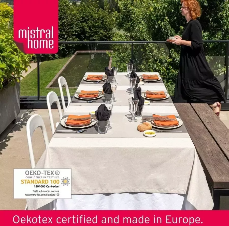 Rechthoekig vlekwerend tafelkleed Groen 150x250 cm