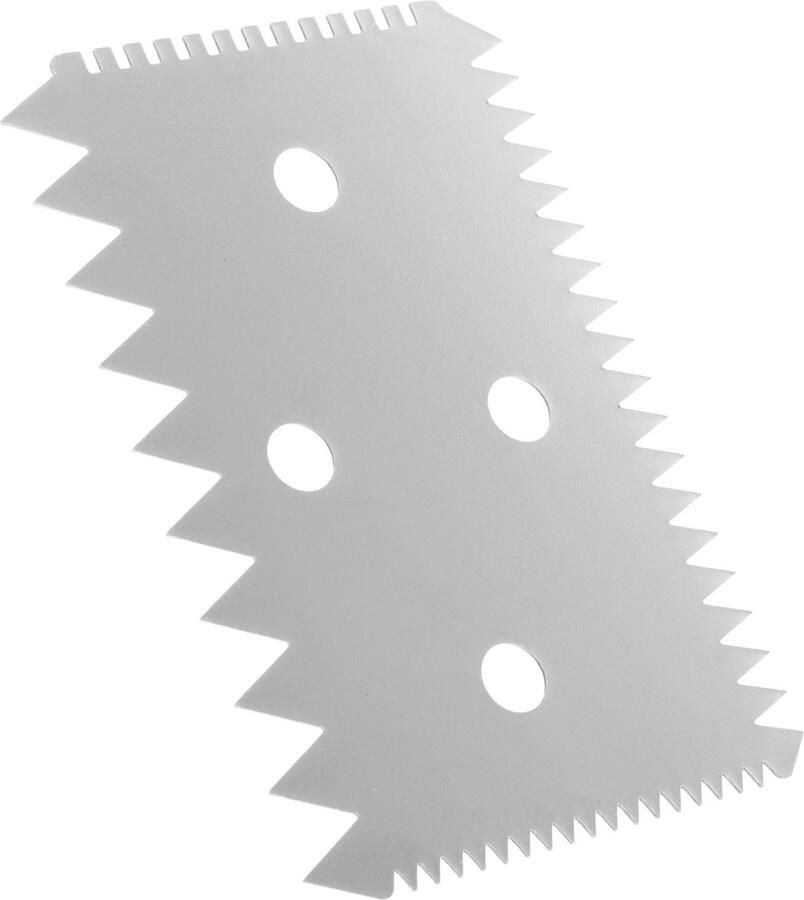 Rechthoekige gekartelde banketbakkersschraper van roestvrij staal 102x69mm HENDI 554234