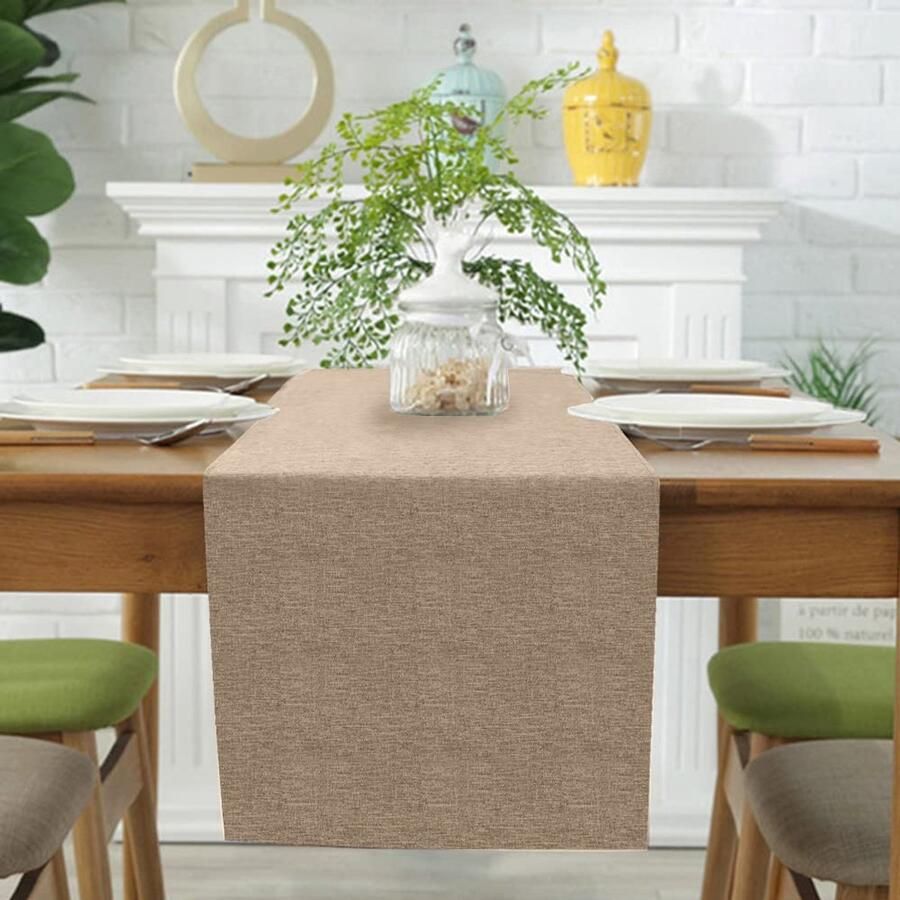 Rechthoekige macramé tafelloper duurzaam geschikt voor elke gelegenheid 1 stuk polyester