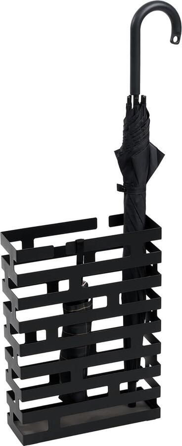 Rechthoekige Paraplubak zwart