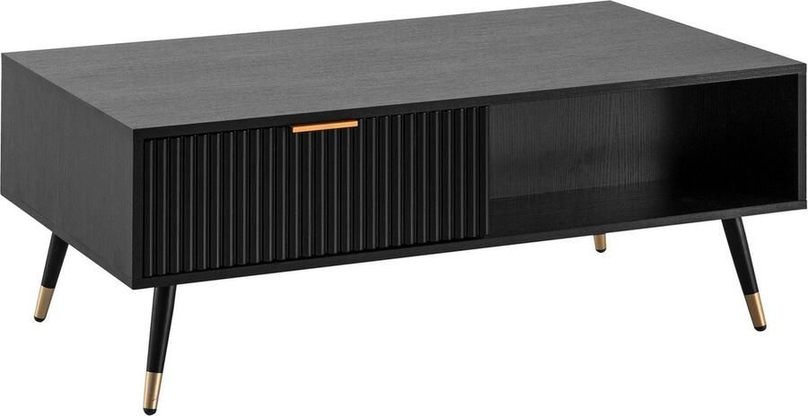 Rootz Living Rootz Rechthoekige salontafel Moderne woonkamertafel Koffiebureau Veel opbergruimte 110 cm x 60 cm x 43 cm