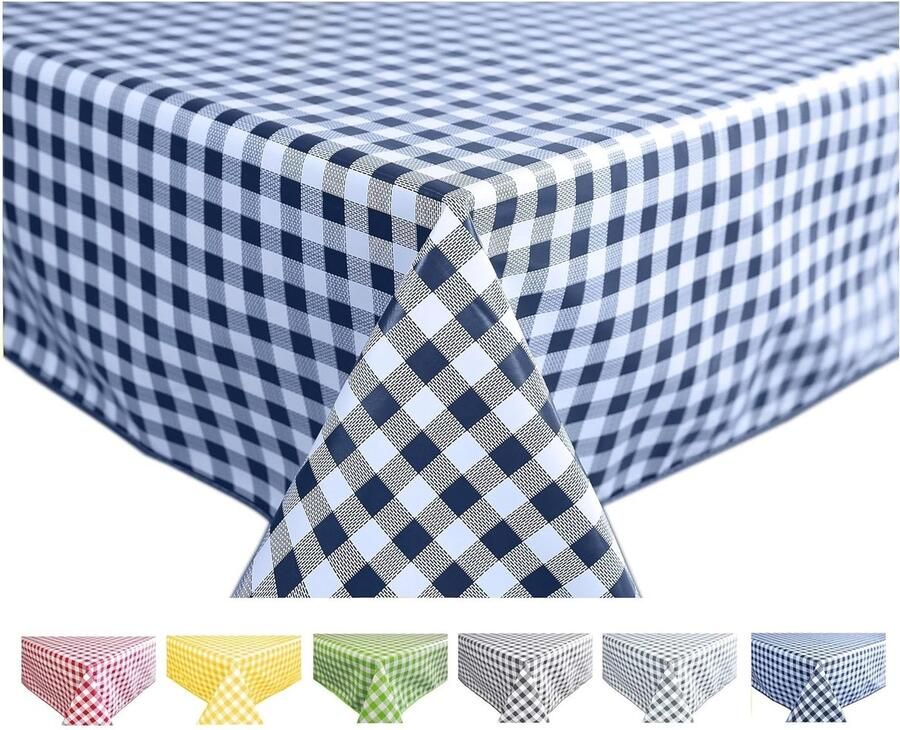 Rechthoekige tafelkleed waterafstotend 1 stuk 140 x 240 cm