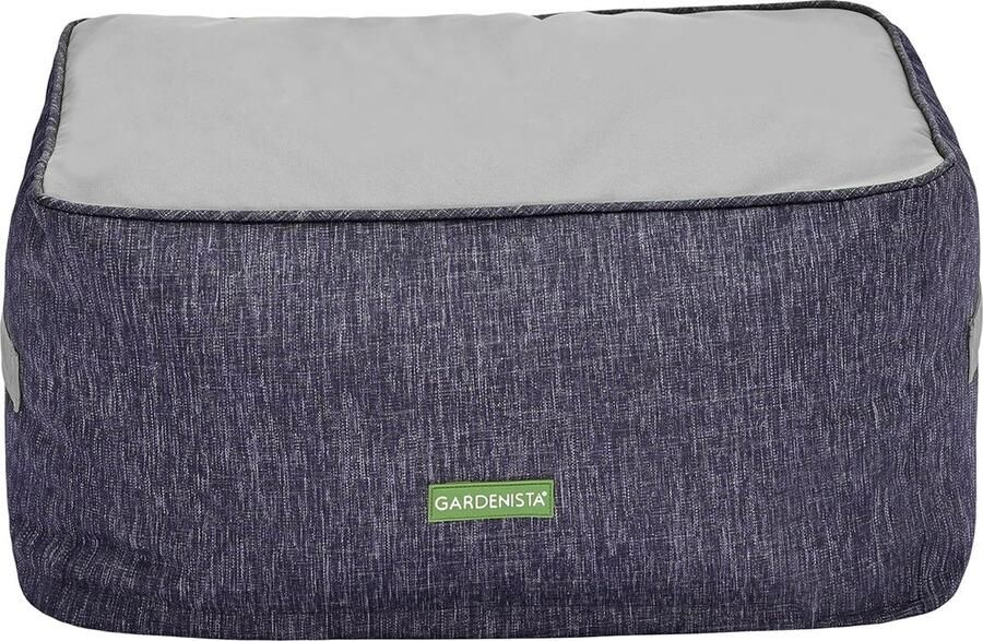 Rechthoekige Zitzak Voetenbankje Comfortabele Grote Poef voor Binnen en Buiten Water en Weerbestendig UV-beschermd Duurzaam Materiaal voor Tuin en Zwembadrand (Grijs)