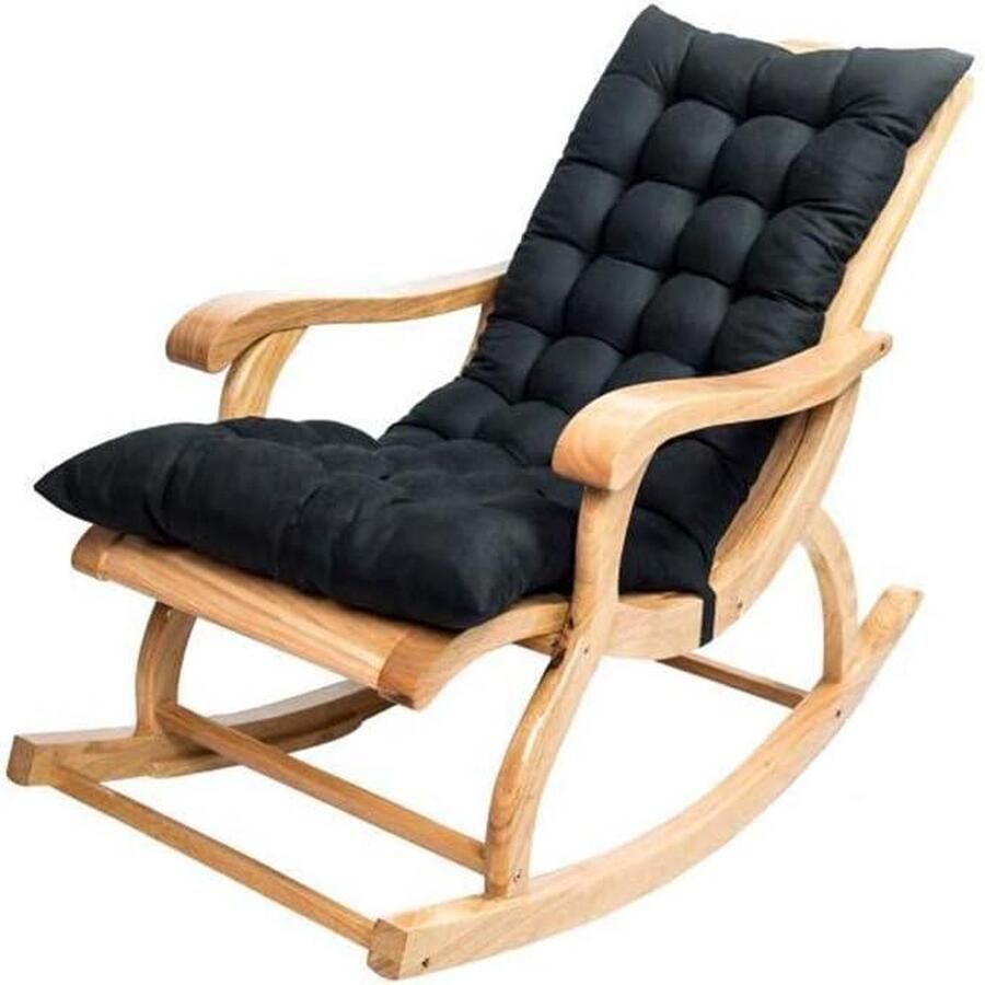 Recliner kussen schommelstoel tuin stof rugleuning zitkussen anti-slip gevoerd