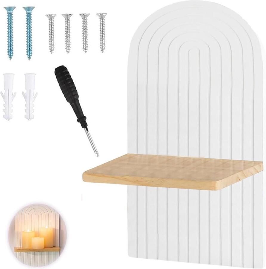 Regenboog Wandrek Bohemian Decoratie 1 Stuk Hout