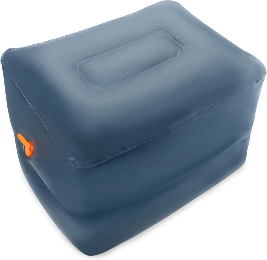 Reisvoetsteunkussen voor lange reizen Opblaasbare kruk voor autostoel Compact en draagbaar