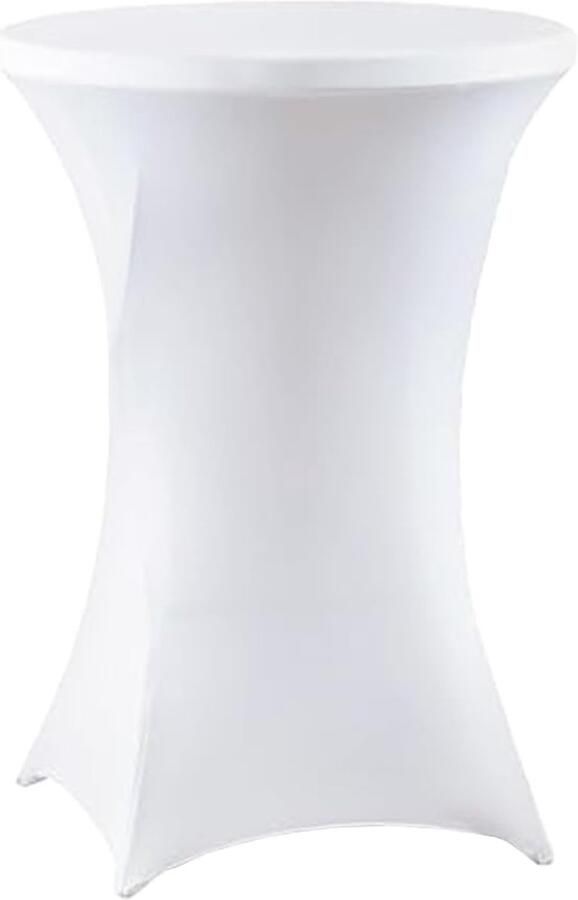 Rekbaar tafelkleed Beschermend en stijlvol 1 stuk Wit Polyester en spandex