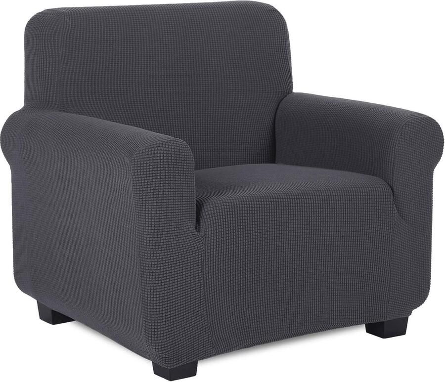 Rekbare Bankhoes voor Meubels Elastische Sofahoes Bescherming (1-Zits Grijs)