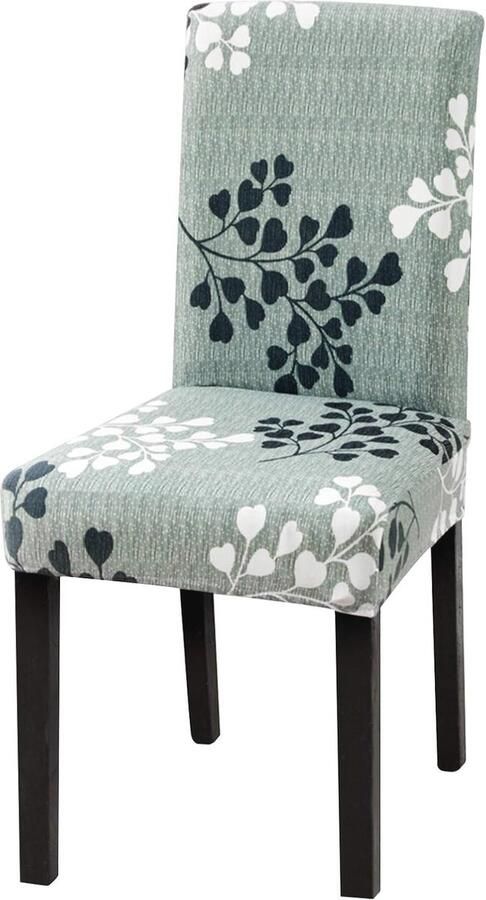 Rekbare Stoelhoes Set voor Eetkamer Wasbare Lycra Bekleding voor Universele Pasvorm (4 Stuks) - Foto 2