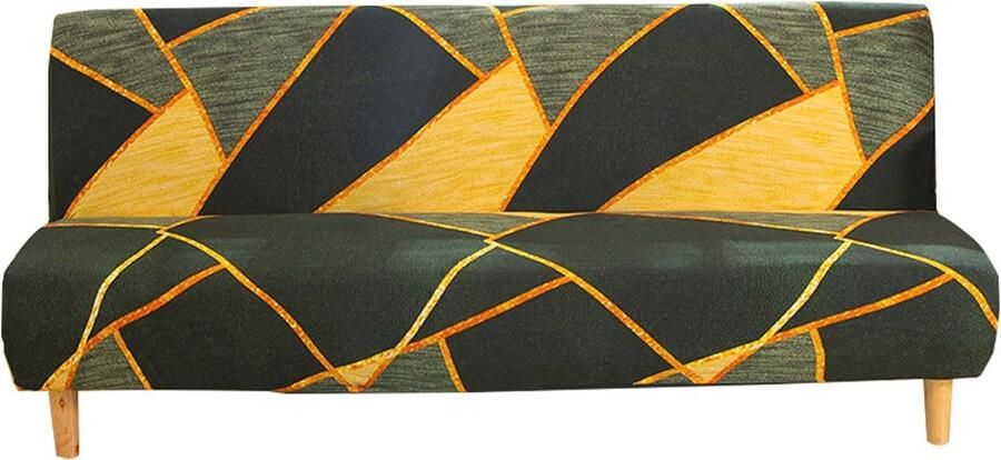 Rekbare Hoes voor Armloze Slaapbank Antislip Futonhoes voor 2- of 3-zitsbank Bescherming tegen Vlekken en Slijtage (180-210 cm)