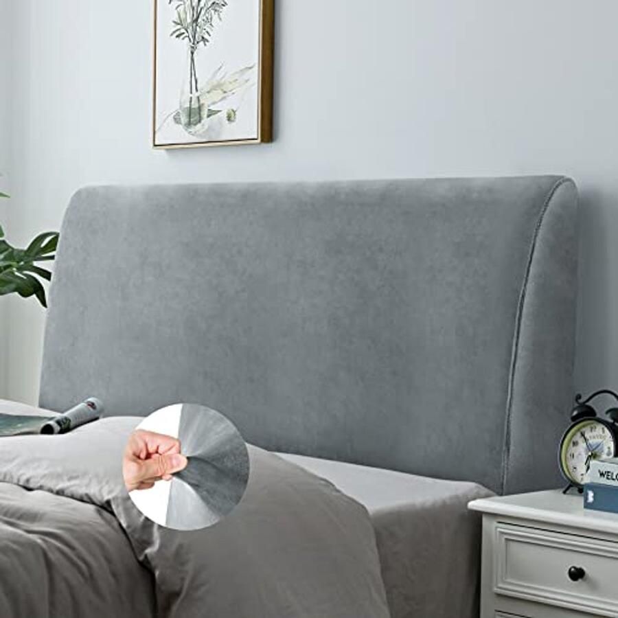Rekbare Hoofdeindehoes voor Queensize Bed Stofdichte en Comfortabele Fluweelzachte Hoes