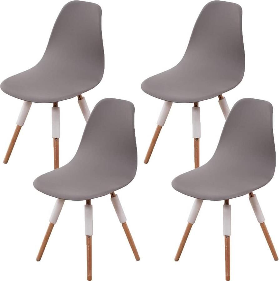 Rekbare Scandinavische Stoelhoes Geschikt voor Eetkamerstoelen en Woonkamer 4-Delig