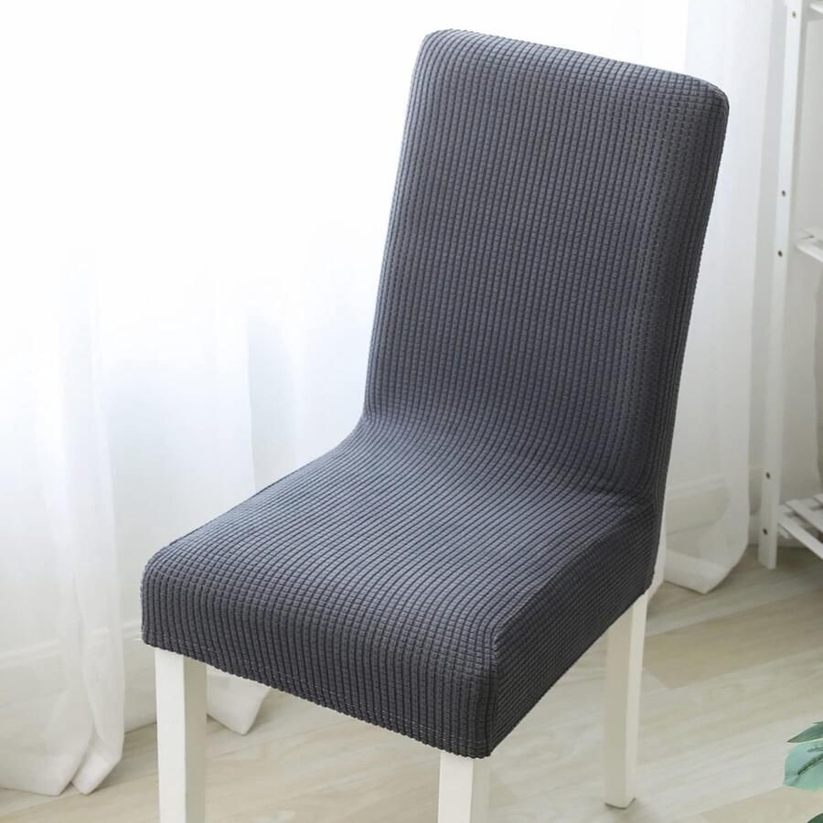 Rekbare Stoelhoezen Set van 6 Universele Stretch Stoelovertrekken voor Kantoor en Eetkamer