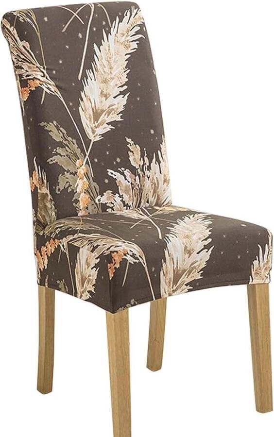 Rekbare Stoelhoezen Stretch Bekleding voor Eetkamerstoelen 6 Stuks Bescherming tegen Vlekken en Beschadigingen