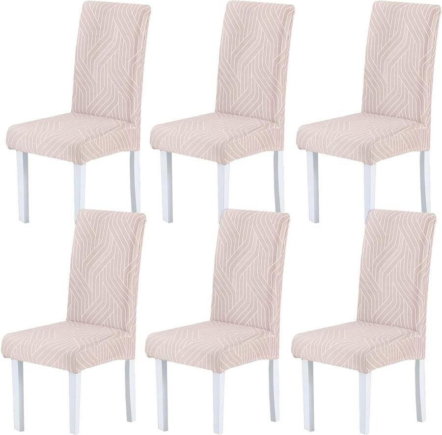 Rekbare stoelhoezen voor eetkamer duurzaam en stijlvol 6 stuks