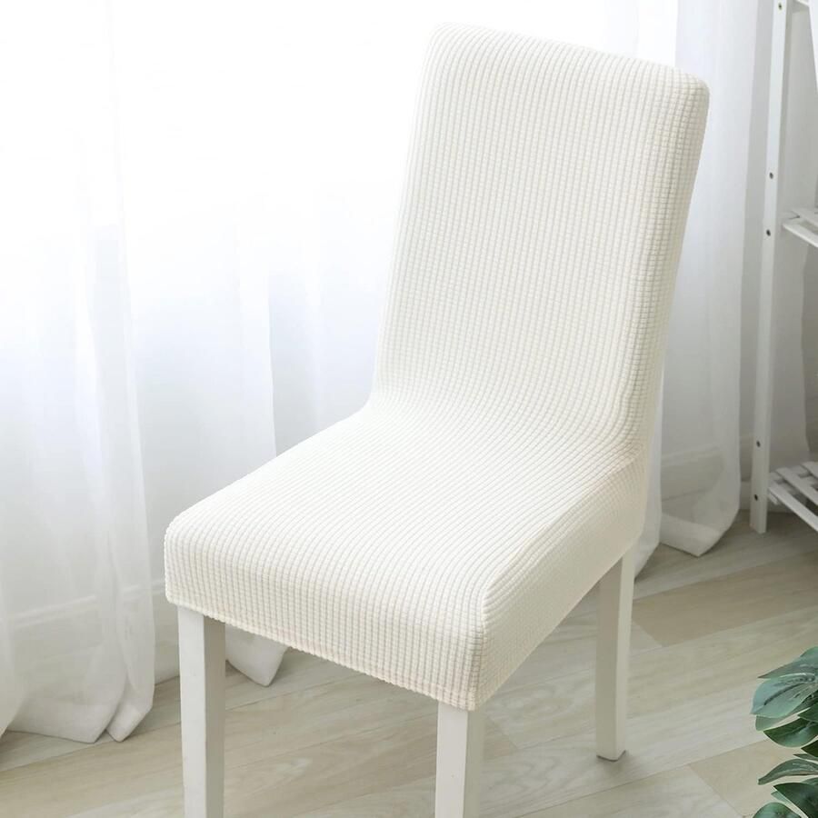 Rekbare Stoelhoezen voor Kantoor en Eetkamer Universele Afneembare Stoelbescherming (6 Stuks)