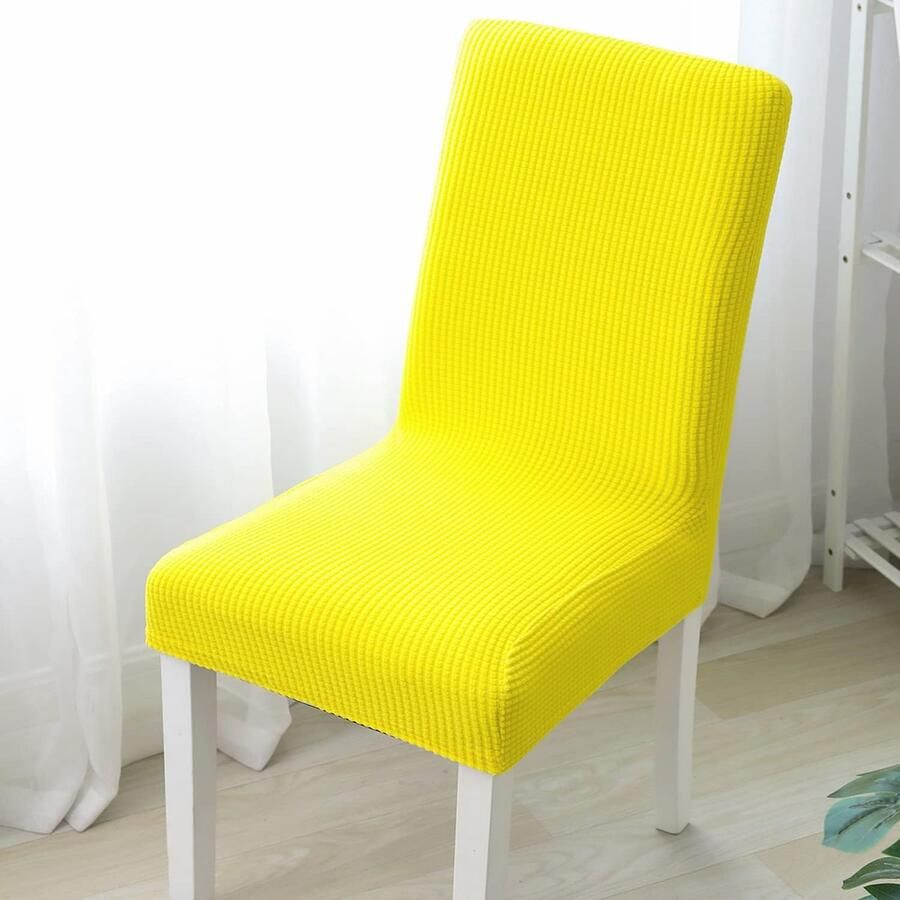 Rekbare Stoelhoezen voor Kantoor en Eetkamer Universele Beschermhoezen Afneembaar en Wasbaar Set van 6