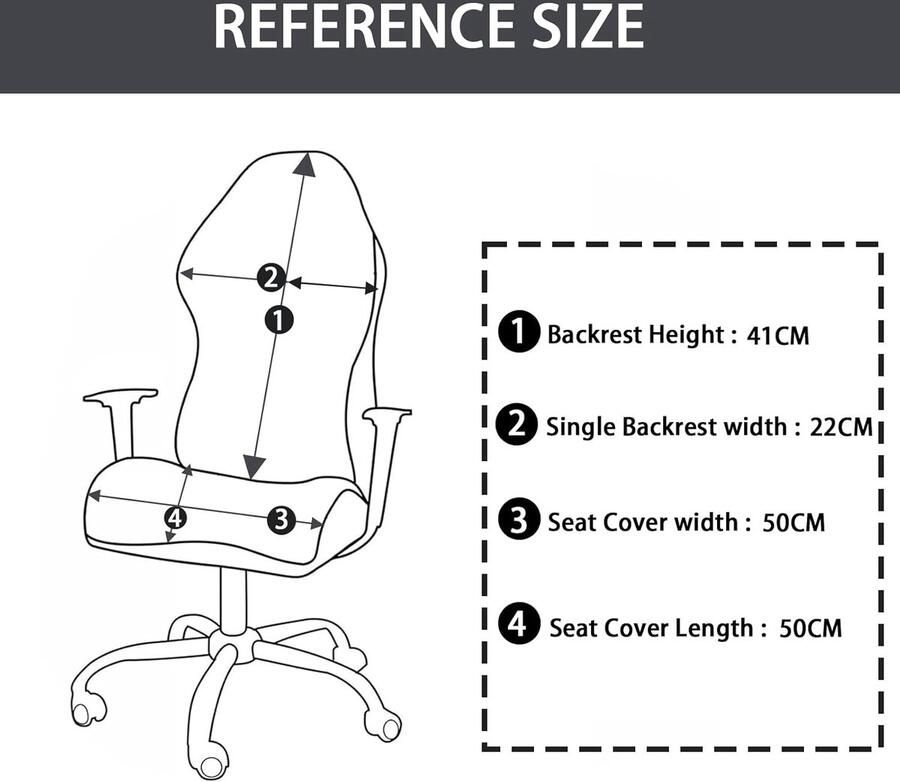Rekbare Stoelhoezen voor Kantoor- en Gamingstoelen