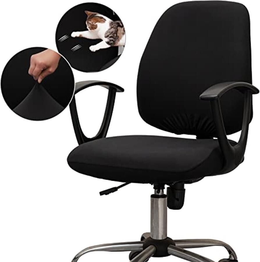 Rekbare Universele Computer Bureaustoel Hoes Bescherming en Comfort voor Rotating Stoelen
