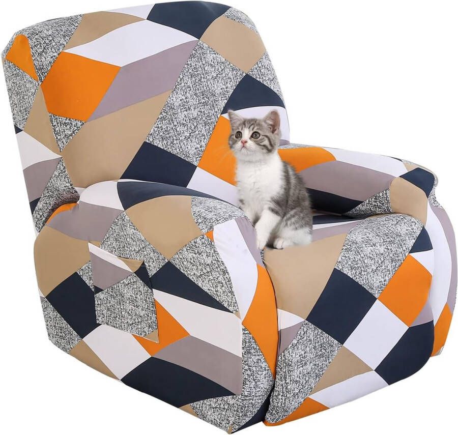 Relax fauteuil universele 1-zits fauteuil hoes moderne relax fauteuil hoes met wasbare tas hoezen voor massagebank (geometrie 1 zits)