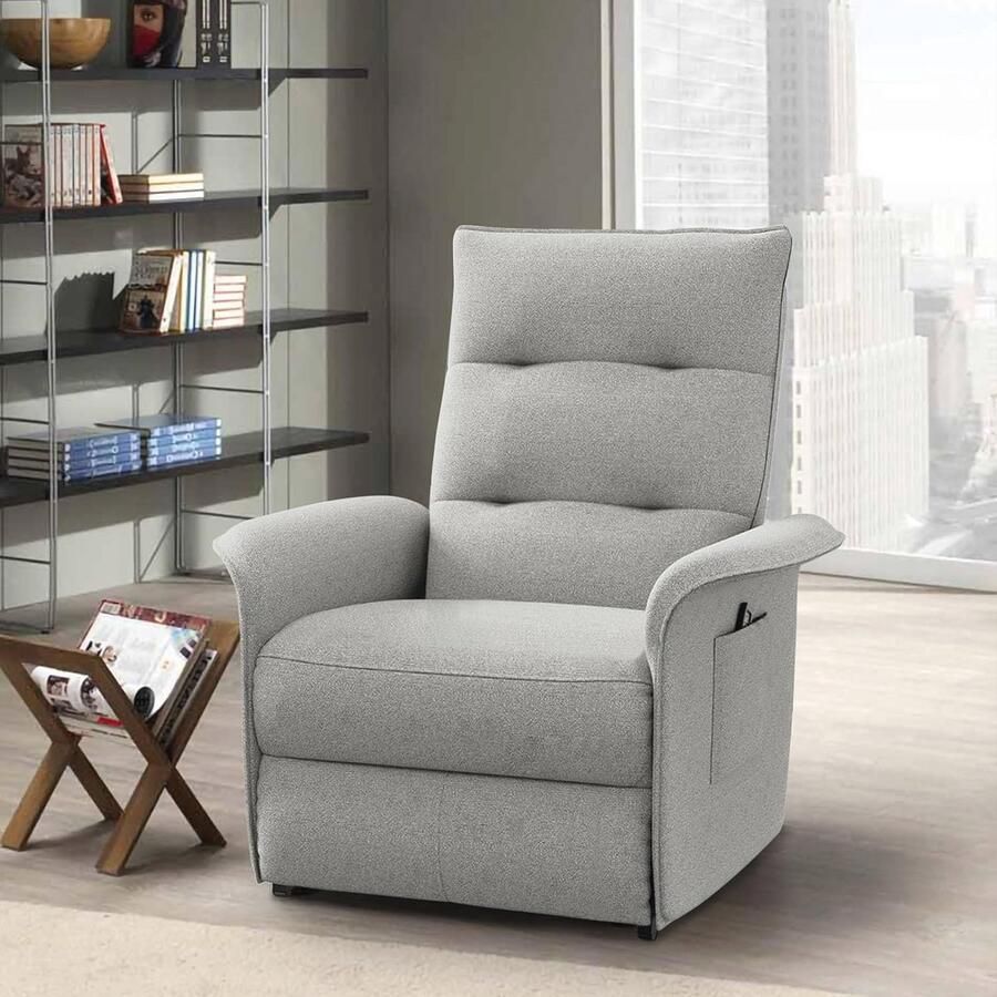 Relaxstoel met kantelbare rugleuning voor thuis en kantoor 150 kg capaciteit en elegant comfort