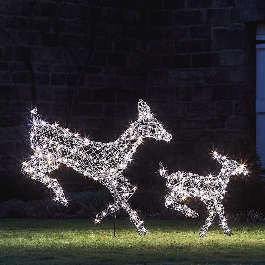 Rendierfiguren LED Rotan voor Kerstverlichting Decoratie voor Binnen en Buiten