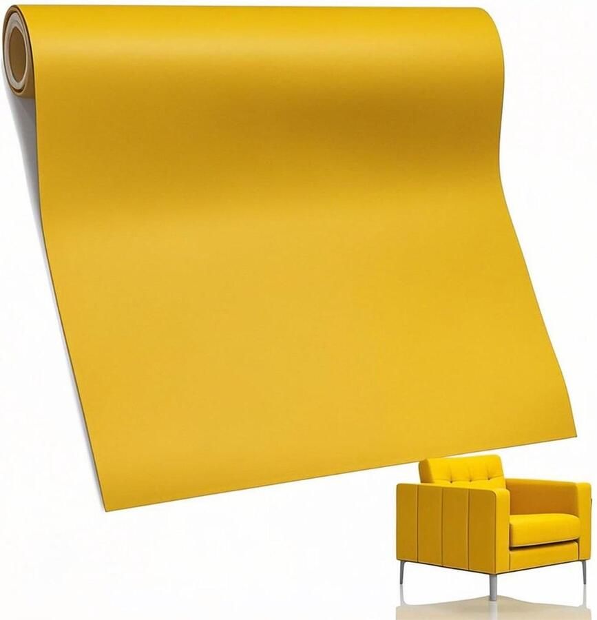 Reparatieset voor meubelleer 60 x 137 cm zelfklevende lederen patch voor banken autostoelen geel onderhoud en reparatie van leer