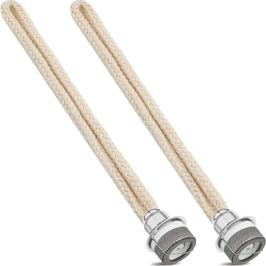 Reservelonten voor geurolie- en katalytische lamp luchtregeling diffuser woonkamer-accessoires 16 cm (zilver) 2 stukken met meerdere zoekwoorden