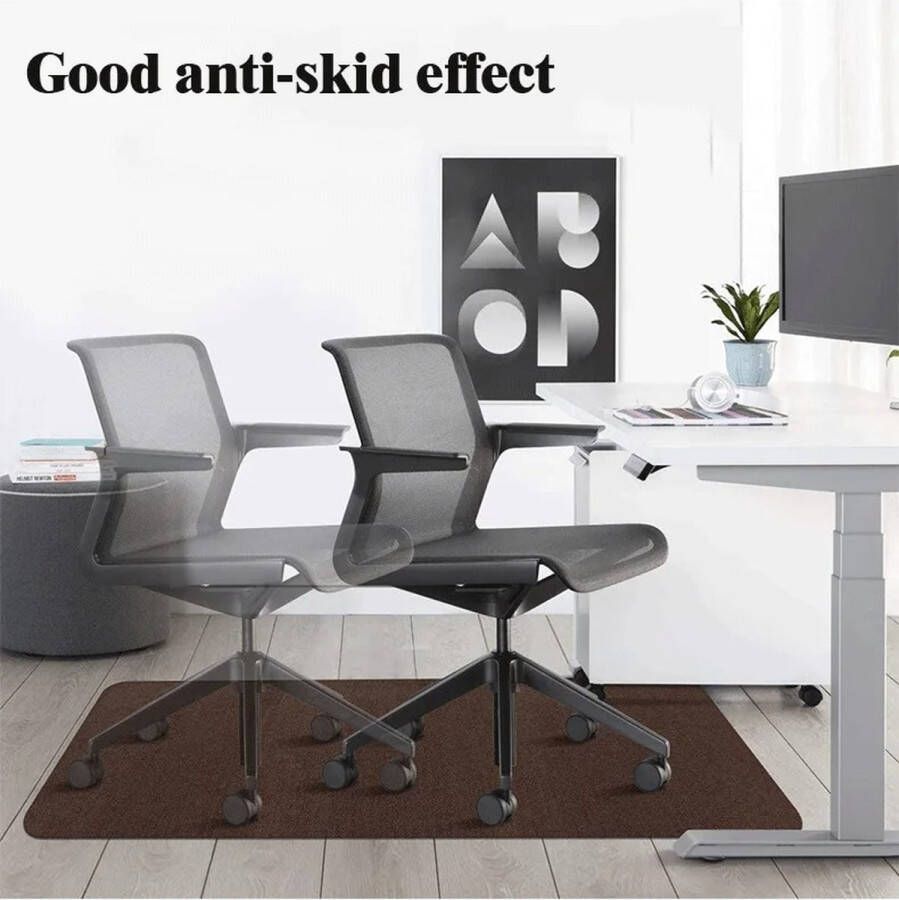 Retail Trends Bureaustoelmat anti krasmat Mat Voor Hardhout Computer Gaming Rollende Stoel Mat Pvc Zelfklevende Waterdichte Mat Anti-Slip vloer beschermer Tapijt