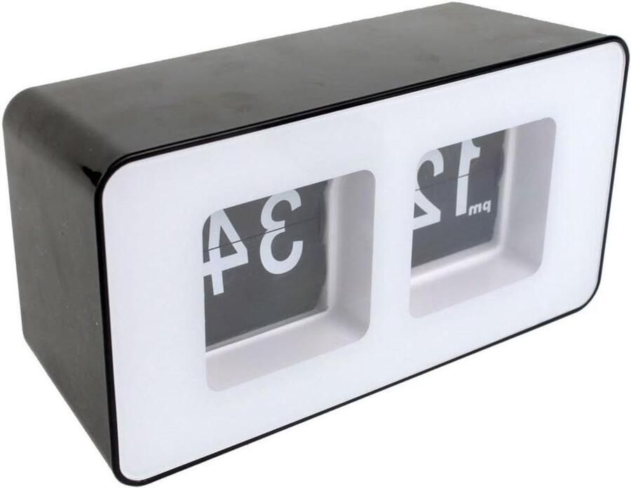 Retro Auto Flip-Klok Klassieke Stijlvolle Moderne Bureau Wandklok Nieuwe titel:Auto Flip-Klok Klassieke Stijlvolle Moderne Bureau Wandklok