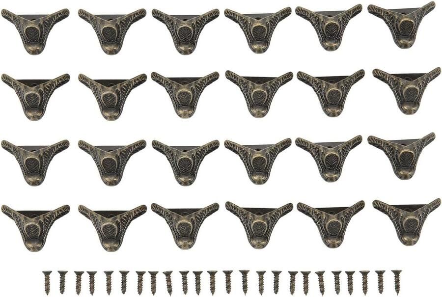 Allecto plus Retro Meubelpoten voor Vintage Kasten en Sieraden Dozen Set van 24