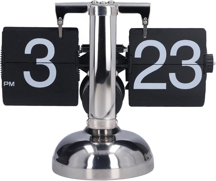 Retro Digitale Flip Down Klok Mechanische Automatische Pagina Rotatie Klok Batterij Aangedreven Nauwkeurige Tijd Uniek Mode Quartz Klok Bureau Ornament Kantoor Thuis Decor