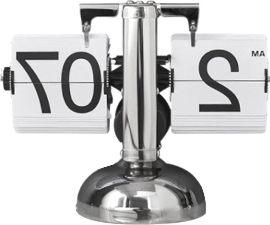 Retro Flip Down Clock Minimalist Mechanical Desk Clock for Home Living Room