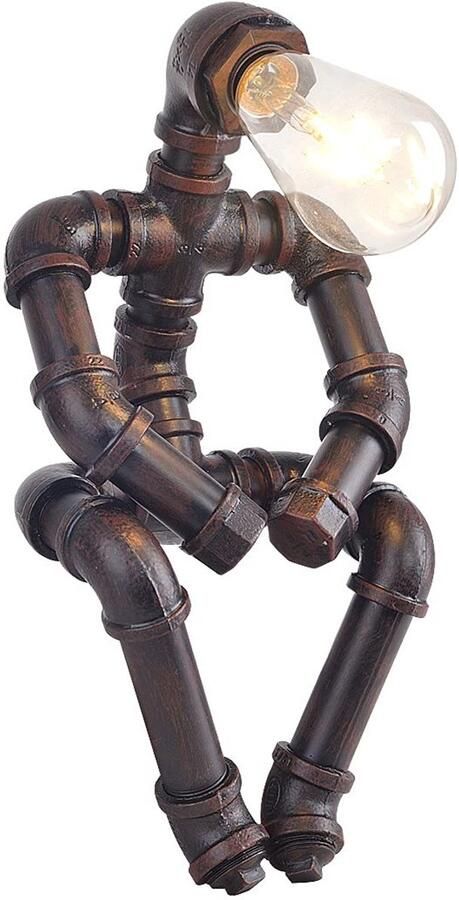 Retro Industriële Tafellamp Uniek Vintage Design 1 stuk IJzer 18cm x 35cm