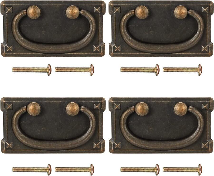 Retro Stijl Meubelgrepen Set van 4 Antiek Ontwerp Ladegrepen voor Kasten en Dressoirs