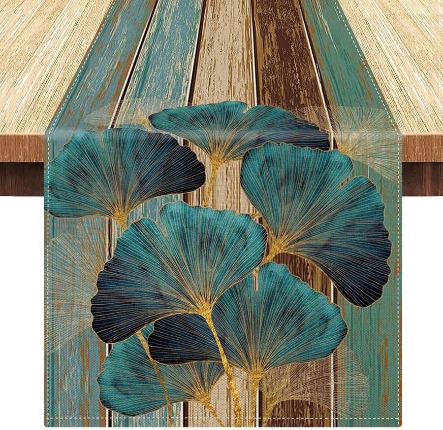 Retro tafelloper klassieke uitstraling 1 stuk 40 x 140 cm linnen