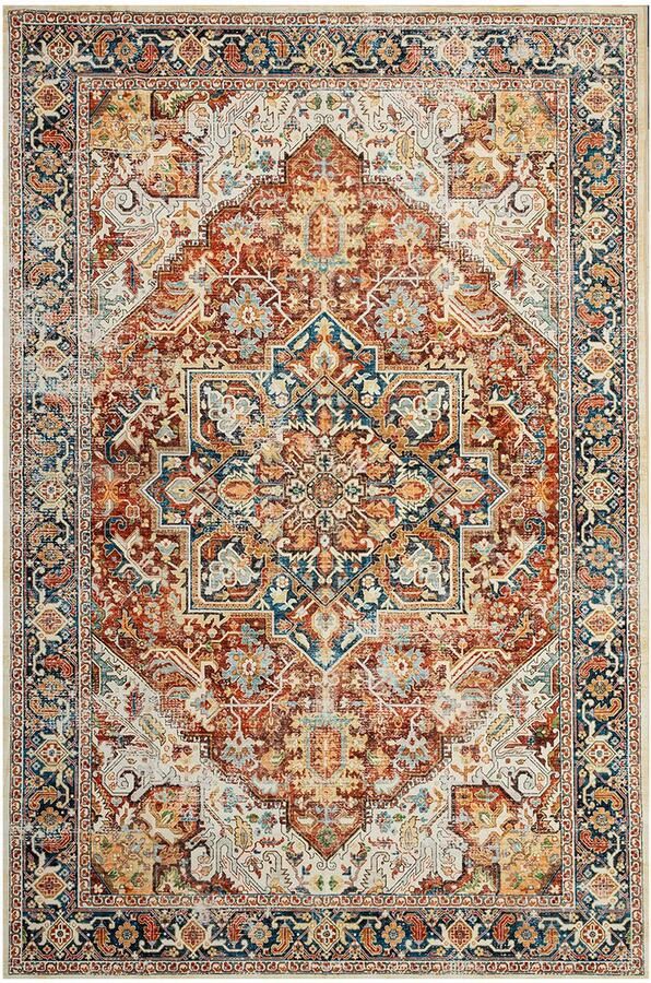 Retro Vloerkleed Vintage Laagpolig Oriental Tapijt Maat