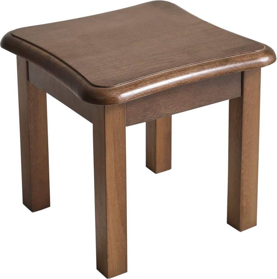 RF-1353 Wooden Footstool Small Flower Stool Step Stool Made of Wood for Children (Brown)