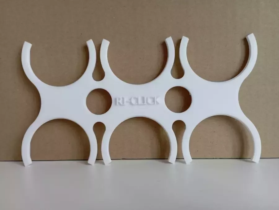 RI-Click Blikjeshouder Universeel Set 3 stuks Alle soorten Opbergen Lege blikjes Sixpackhouder Oplossing Statiegeldblikjes Blikjeshouder Kliksysteem Handig Stabiel Verzamelen Bewaren Inleveren Statiegeld Wit - Foto 3