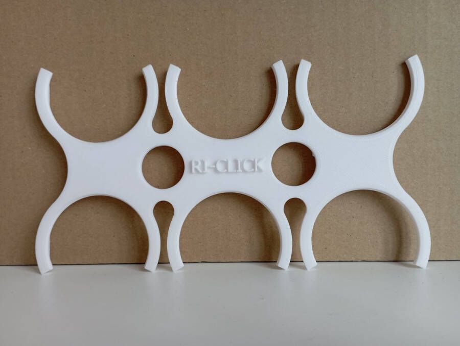 RI-Click Blikjeshouder Small Set 3 stuks Opbergen Lege blikjes Sixpackhouder Oplossing Statiegeldblikjes Blikjeshouder Sixpack Kliksysteem Handig Stabiel Verzamelen Bewaren Inleveren Statiegeld Wit